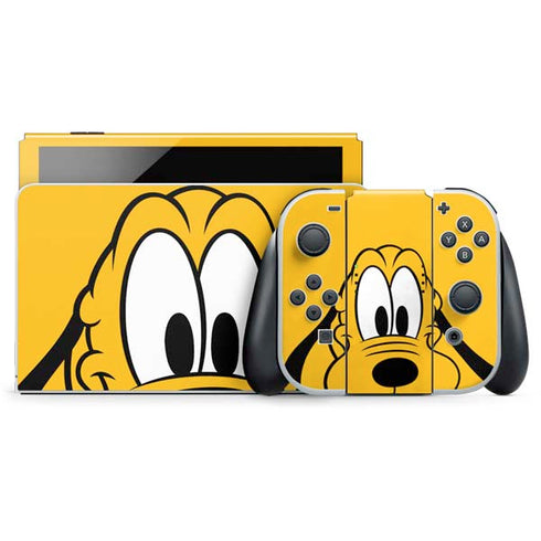 Disney Friends Pluto Up Close Nintendo Switch OLED (2021) Skin